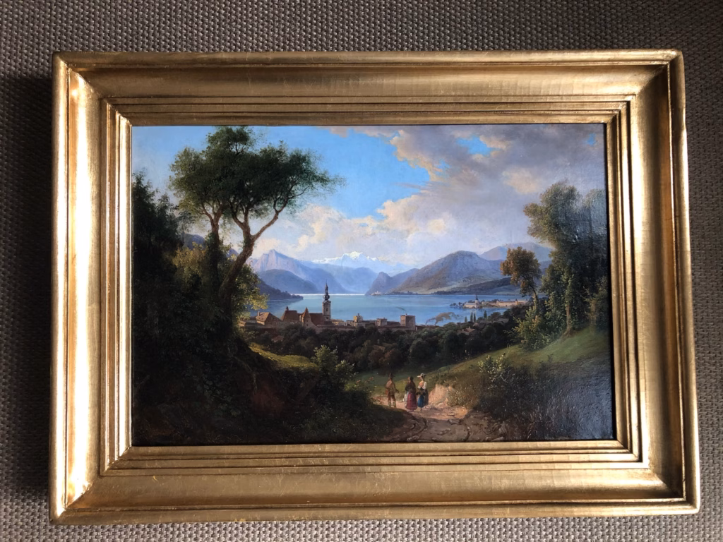 Biedermeier-Bild Traunkirchen